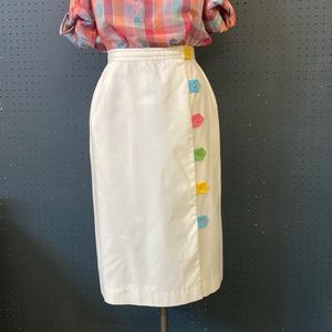 Vintage Sanibel Sport side button skirt